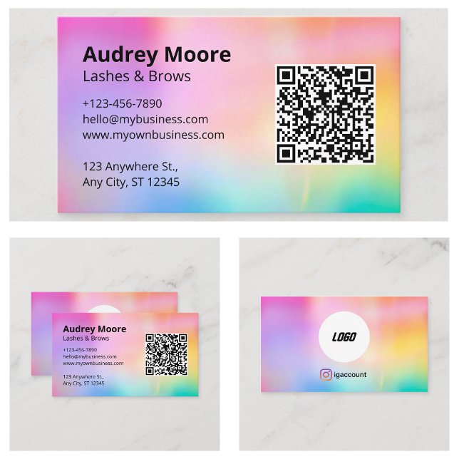 Trendy Lashes Minimalistisches Design Visitenkarte (Trendy Lashes Minimalist Design Business Card
)