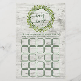 Trendy Laurel Wreath Greenery Baby Shower