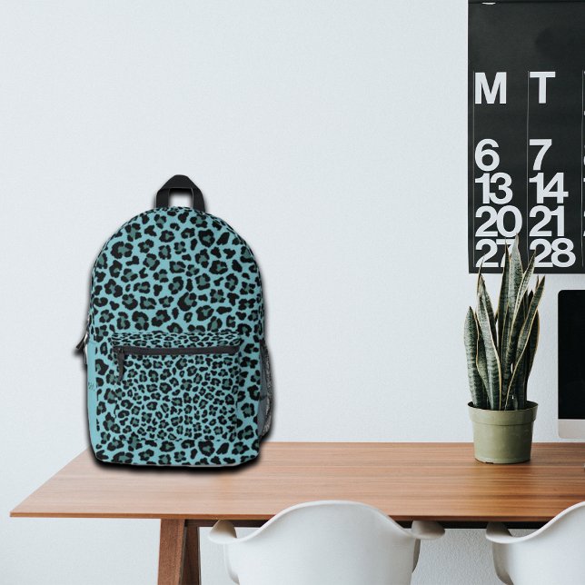 Trendy Leopard Print Individuelle Name Bedruckter Rucksack (Von Creator hochgeladen)