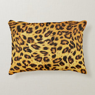 Trendy Leopard: Skin Design Pattern. Dekokissen