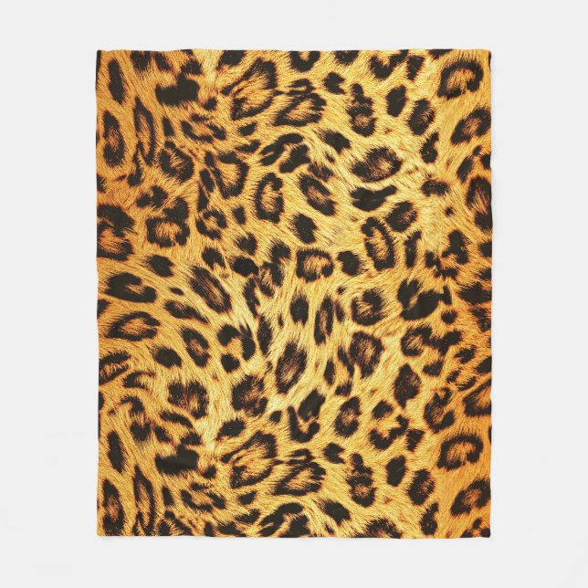 Trendy Leopard: Skin Design Pattern. Fleecedecke (Vorderseite)