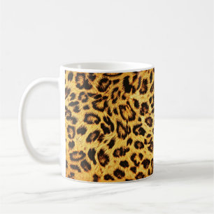 Trendy Leopard: Skin Design Pattern. Kaffeetasse