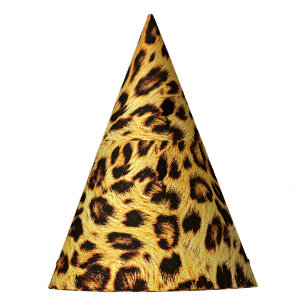 Trendy Leopard: Skin Design Pattern. Partyhütchen