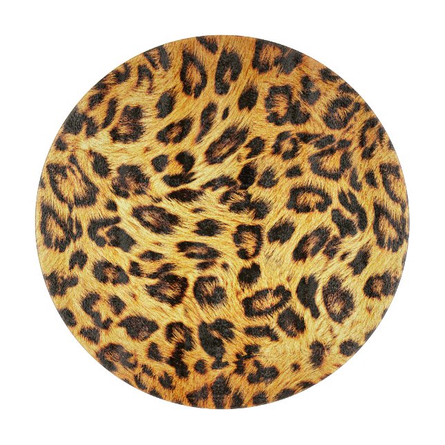 Trendy Leopard: Skin Design Pattern. Schneidebrett (Vorderseite)