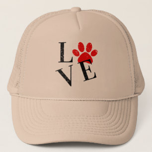 TRENDY LIEBE DOG MAMA PAW TRUCKERKAPPE