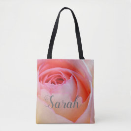 Trendy Liebe Personalisiert Rosa Rose Design Tasche