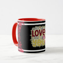 Trendy Liebe You Valentinstag
