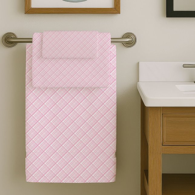 Trendy Light Pink Towels Soft Bathroom Upgrade Badhandtuch Set (Trendy Light Pink Towels Soft Bathroom Upgrade)