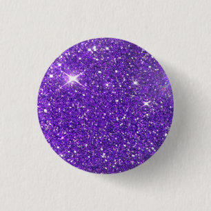 Trendy lila funkelnder GlitzerGlitz Button