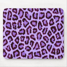 Trendy Lila Leopard Pattern Mousepad
