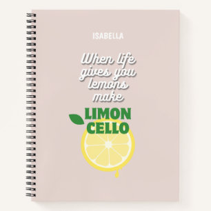 Trendy Limoncello Zitat Notizbuch