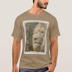 Trendy Lion Elegant Modern Pebble Color Template T-Shirt