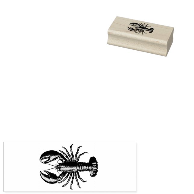 Trendy Lobster Gummistempel (Stempel)
