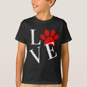TRENDY LOVE DOG PAW  T-Shirt -> MODELLES LIEBES HU