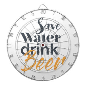 Trendy, lustig, urbanes Design Gerettet Water Drin Dartscheibe