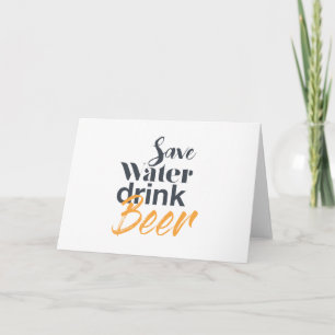 Trendy, lustig, urbanes Design Gerettet Water Drin Karte