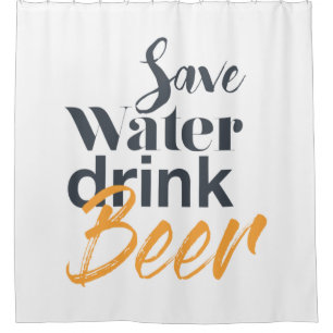 Trendy, lustiges, urbanes Design Rette Water Drink Duschvorhang