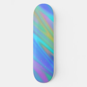 Trendy luxuriöse grün blaue lila Imitate holografi Skateboard
