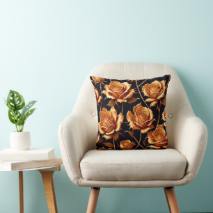 Trendy Luxury Boho Gold Rose Collection Kissen