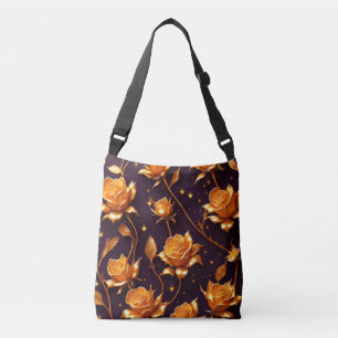 Trendy Luxury Gold Boho Rose Collection Tragetaschen Mit Langen Trägern