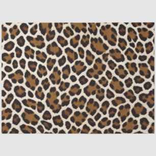 Trendy Luxus Weißer Leopard Seidenpapier