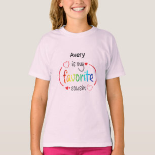 Trendy Mädchen-LieblingsCousin-T - T-Shirt