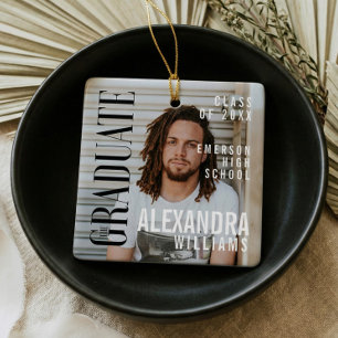 Trendy Magazine Cover Inspiriert Abschluss Keepake Keramikornament