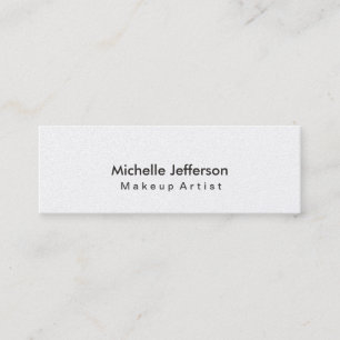 Trendy Makeup Artist Pearl Style Business Card Mini Visitenkarte