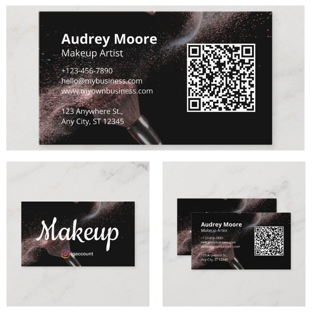 Trendy Makeup Artist Visitenkarte (Trendy Makeup Artist Business Card
)