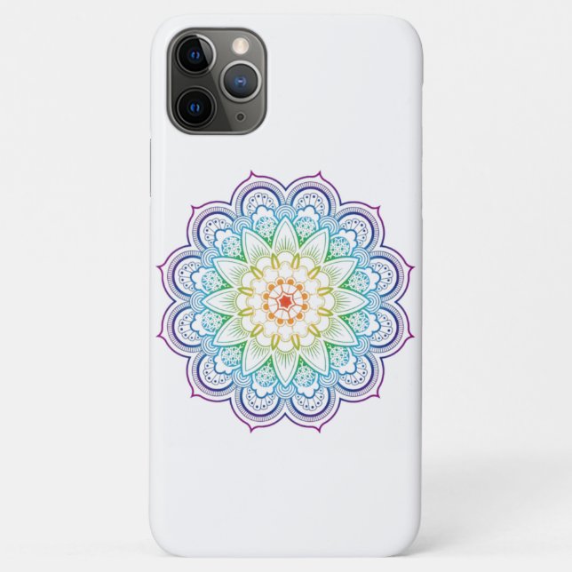 Trendy Mandala Datura Blume Pattern Case-Mate iPhone Hülle (Rückseite)