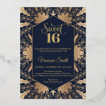 Trendy Marine und reale Goldfolie 16 . Geburtstag  Folieneinladung<br><div class="desc">Trendy Marine und echte Goldfolie 16 . Geburtstag Einladungen Wenn es um Ihren Hochzeitstag geht, ist es nichts falsch, ein wenig Glücksspiel zu bringen. Sie können damit beginnen, indem Sie mit Ihrer Einladungssuite den Ton festlegen. Eine tolle Möglichkeit, Ihren Hochzeitsaufenthalten etwas Glanz zu verleihen, ist ein Folienelement. Egal ob Sie...</div>