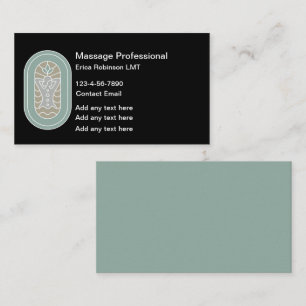 Trendy Massage Therapist Visiting Cards Visitenkarte