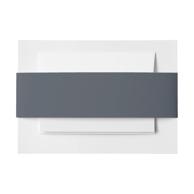 Trendy mated blue | Ascheblau Einladungsbanderole (Vorderseite Beispiel)