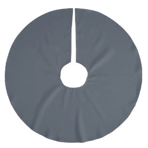 Trendy mated blue Ascheblau Polyester Weihnachtsbaumdecke