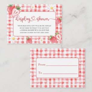 Trendy Meadow Strawberry Books for Baby Showroom Begleitkarte