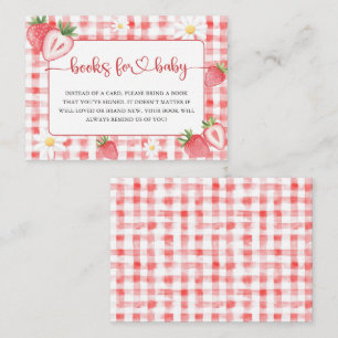 Trendy Meadow Strawberry Books for Baby Showroom Begleitkarte