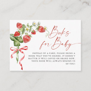 Trendy Meadow Strawberry Books for Baby Showroom Begleitkarte