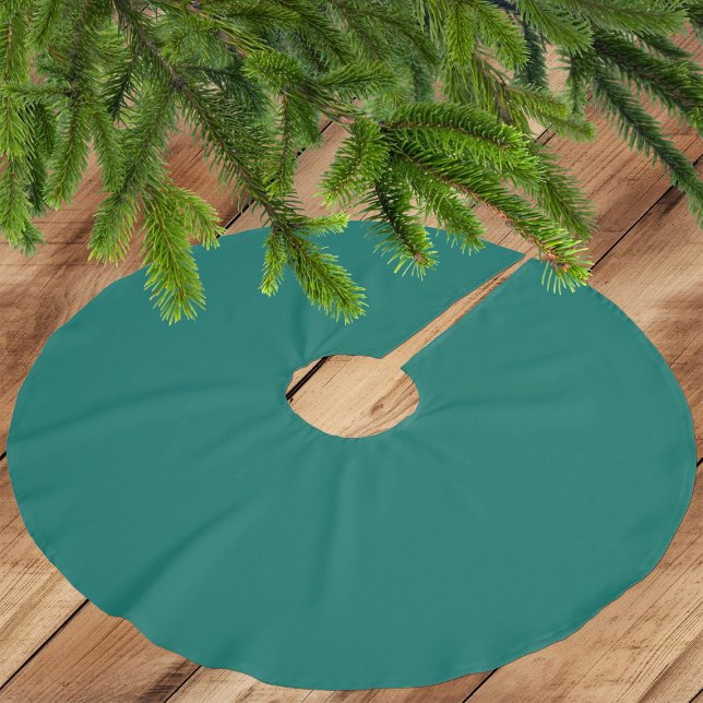 Trendy Medium Bluish Green - Polyester Tree Skirt Weihnachtsbaumdecke (Von Creator hochgeladen)