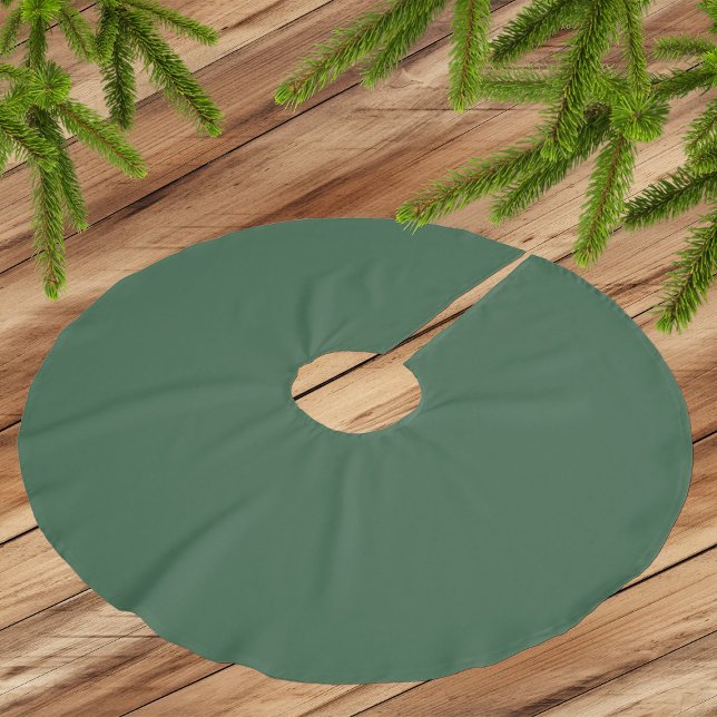 Trendy Medium Dark Green - Polyester Tree Skirt Weihnachtsbaumdecke (Von Creator hochgeladen)