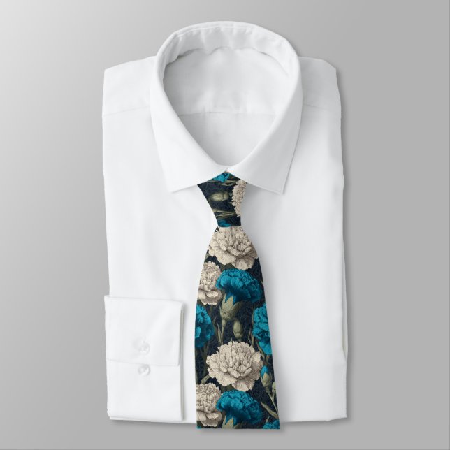 Trendy Mens Accessories Carnation Floral Krawatte (Gebunden)