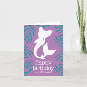 Trendy Meramaid & Sea Kelp Mermazing Birthday Karte