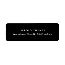 Trendy Minimalistisch Beruflich Black