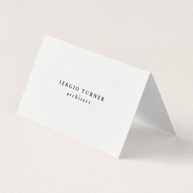 Trendy Minimalistisch Beruflich modern Visitenkarten (Vorderseite)