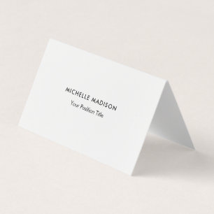 Trendy Minimalistisch Beruflich Schlicht Visitenkarten