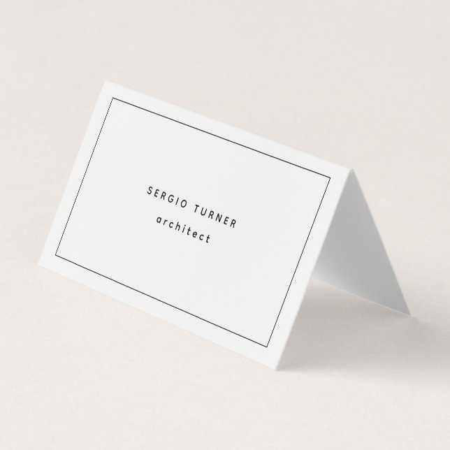 Trendy Minimalistisch Beruflich Visitenkarten (Vorderseite)