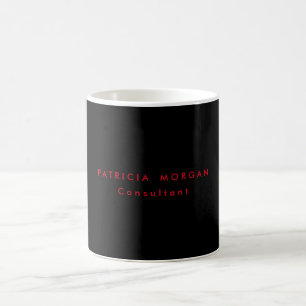Trendy Minimalistisch Black Red Beruflich Ihren Na Kaffeetasse