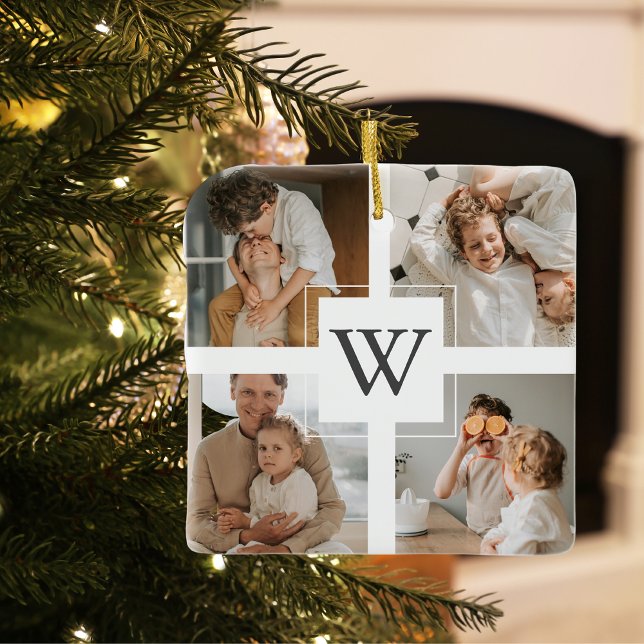 Trendy Minimalistisch Collage Foto Keramikornament (Von Creator hochgeladen)