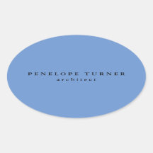 Trendy Minimalistisch Cornflower Blue Beruflich