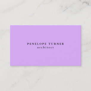 Trendy Minimalistisch Mauve Mallow Rosa Beruflich Visitenkarte