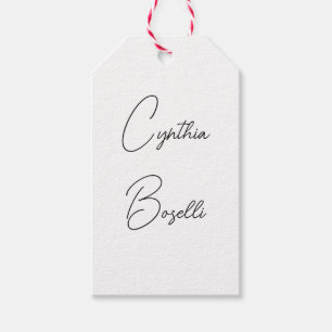 Trendy Minimalistisch Moderne Schlichte, einfache  Geschenkanhänger